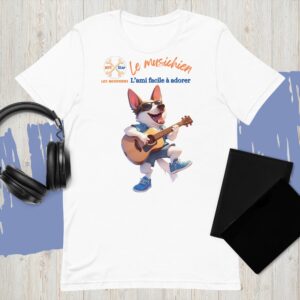 t shirt unisexe le musichien