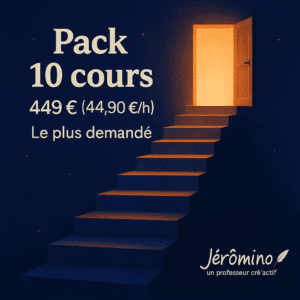 cours particulier à l’unité — 54 €