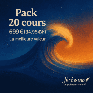 offre speciale pack de 20 cours