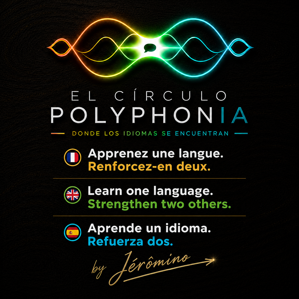 Polyphonia — Apprenez une langue. Renforcez-en deux.